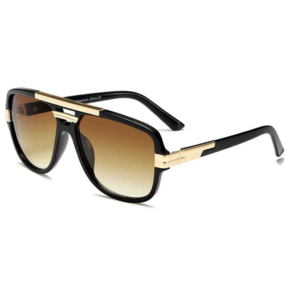 Women's Square Aviator Gradient UV400 Sunglasses Outfit for Weddings Parties Holidays Occasions and Everyday Wear