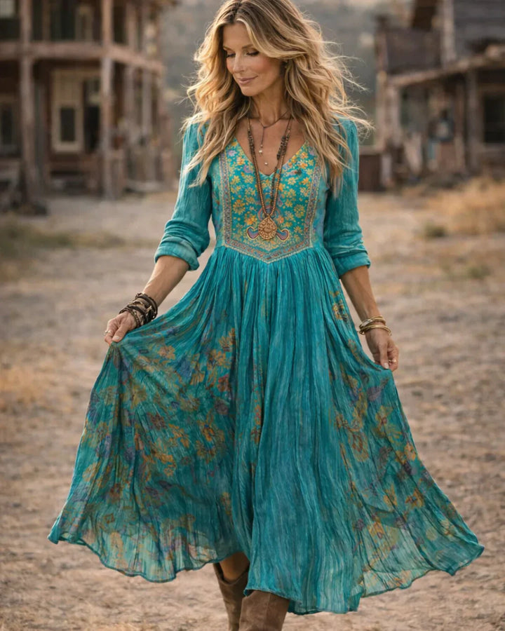 Women’s Elegant Embroidered Dress | Maxi