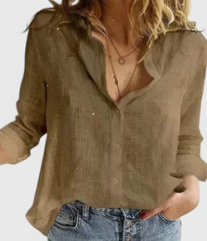Women's Look Notched Collar Shirt Outfit for Work Brunch Casual Days and Everyday Wear