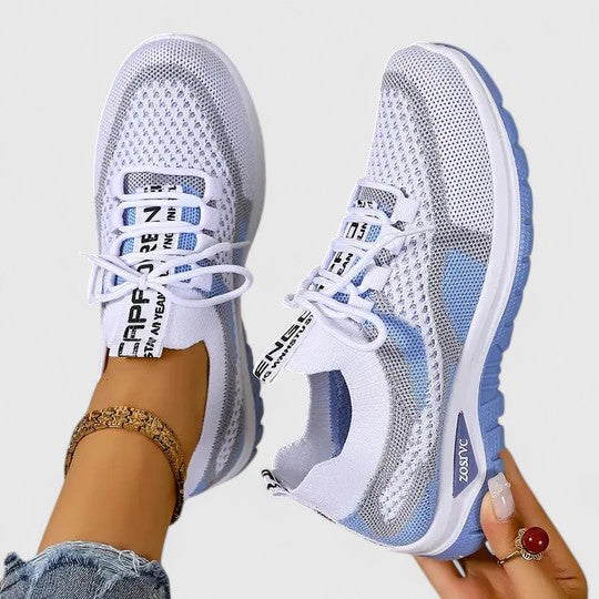 Women's Lace-Up Walking Sneakers Footwear for Summer Holidays Weddings Parties and Everyday Wear