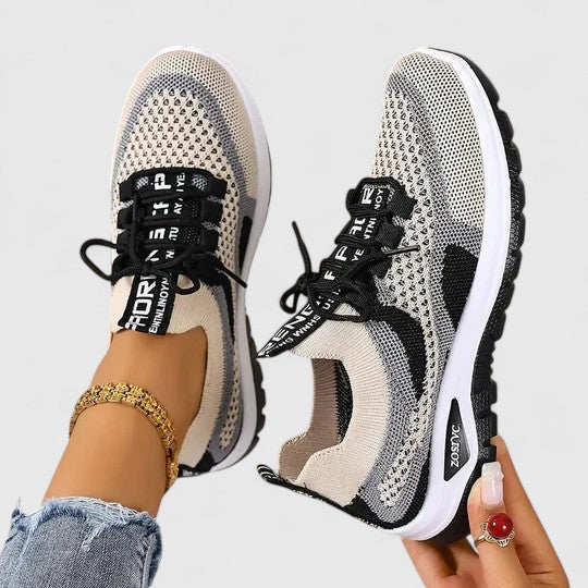 Women's Lace-Up Walking Sneakers Footwear for Summer Holidays Weddings Parties and Everyday Wear