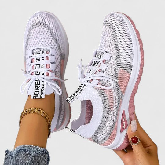 Women's Lace-Up Walking Sneakers Footwear for Summer Holidays Weddings Parties and Everyday Wear