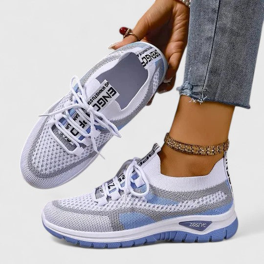 Women's Lace-Up Walking Sneakers Footwear for Summer Holidays Weddings Parties and Everyday Wear