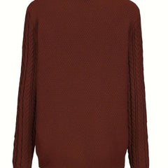 Women's Relaxed Cardigan Sweater Cable-Knit Button-Front Cozy Layering