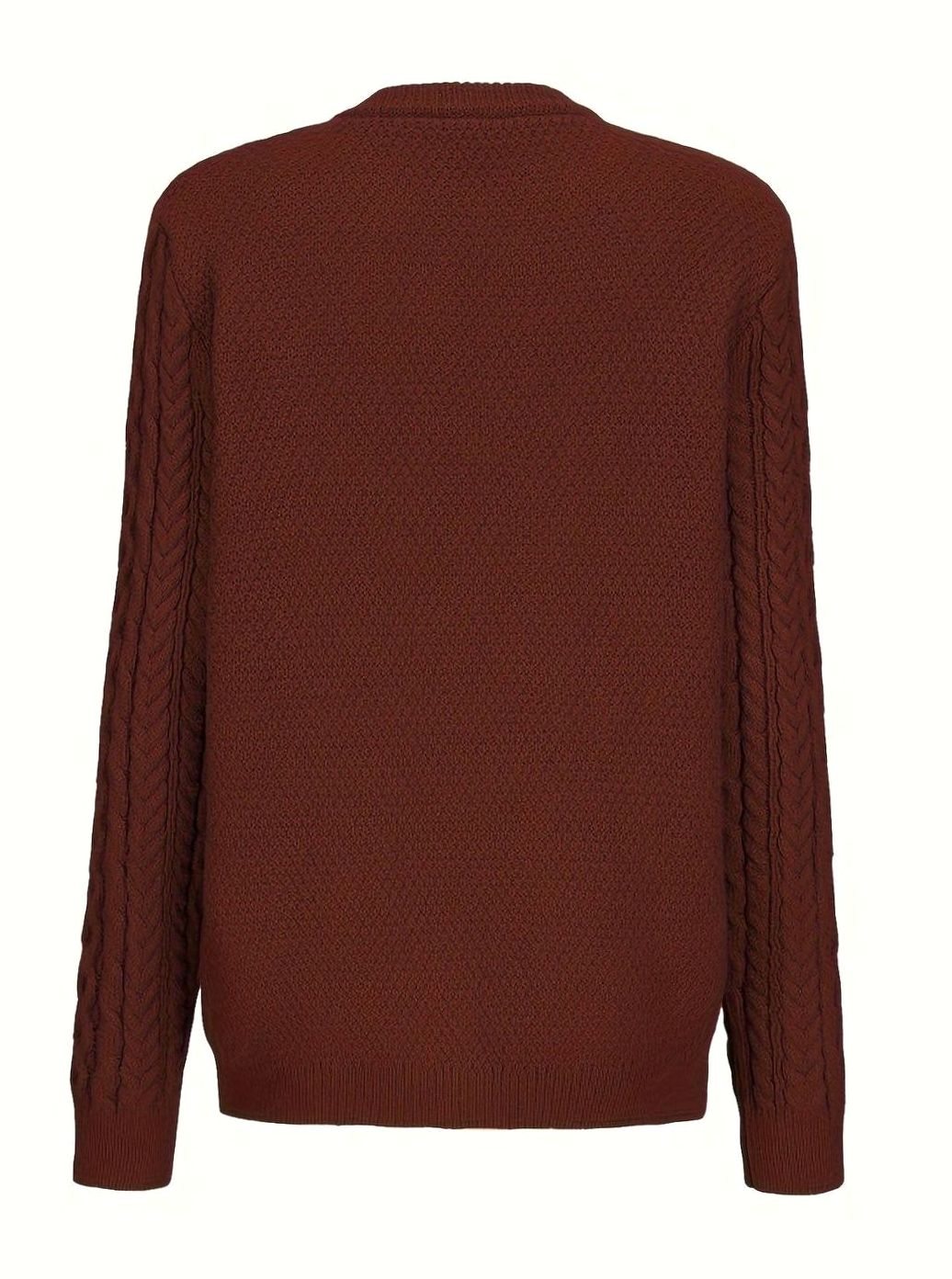 Women's Relaxed Cardigan Sweater Cable-Knit Button-Front Cozy Layering