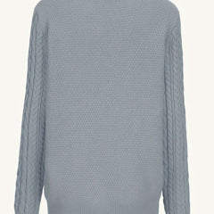 Women's Relaxed Cardigan Sweater Cable-Knit Button-Front Cozy Layering