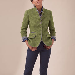 Women's Elegant Blazer Cardigan Stand-Collar Button-Front Stylish Layering