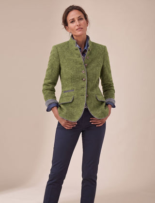 Women's Elegant Blazer Cardigan Stand-Collar Button-Front Stylish Layering