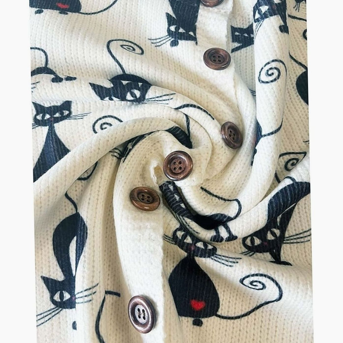 Women's Floral Long-Sleeve Cardigan Button-Front Knit Casual Layering