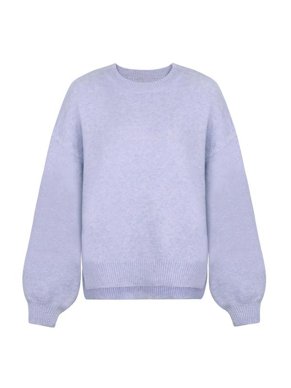 Women's Oversized Knit Sweater Crewneck Relaxed Fit Cozy Casual Everyday