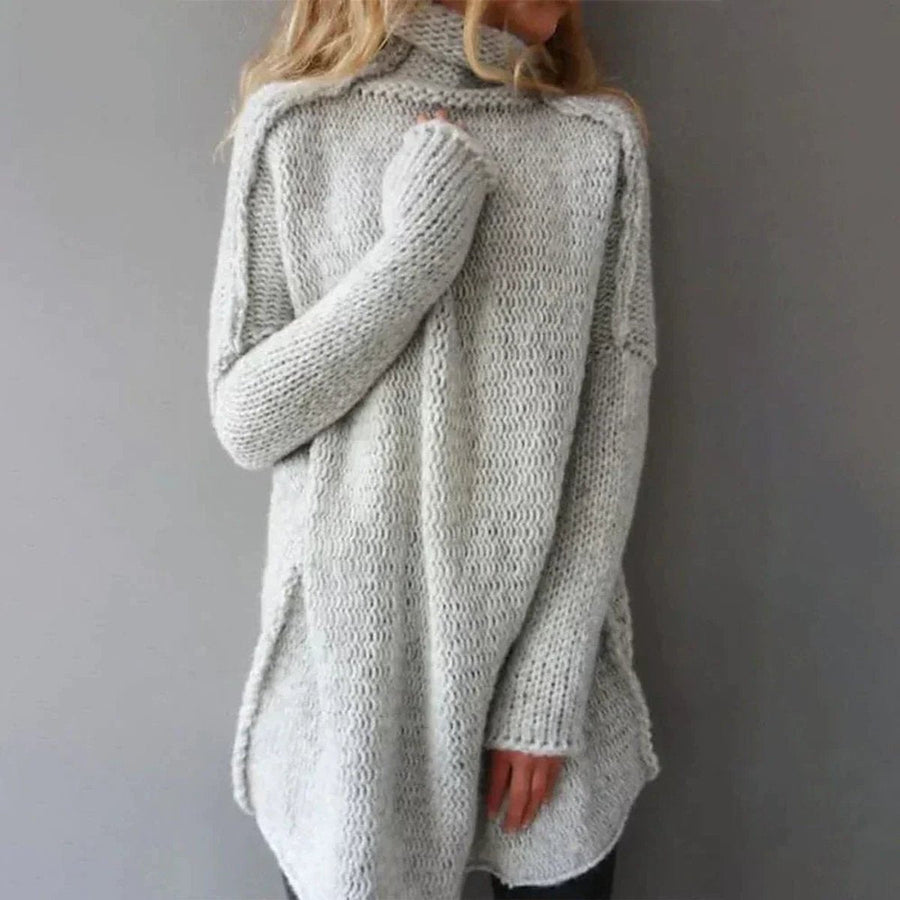 Women's Oversized Turtleneck Sweater Relaxed Fit Long Sleeve Cozy Everyday