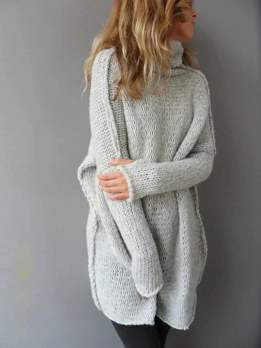 Women's Oversized Turtleneck Sweater Relaxed Fit Long Sleeve Cozy Everyday