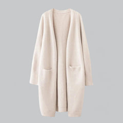 Women's Oversized Knit Cardigan Open-Front Long Sleeve Relaxed Casual