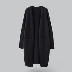 Women's Oversized Knit Cardigan Open-Front Long Sleeve Relaxed Casual