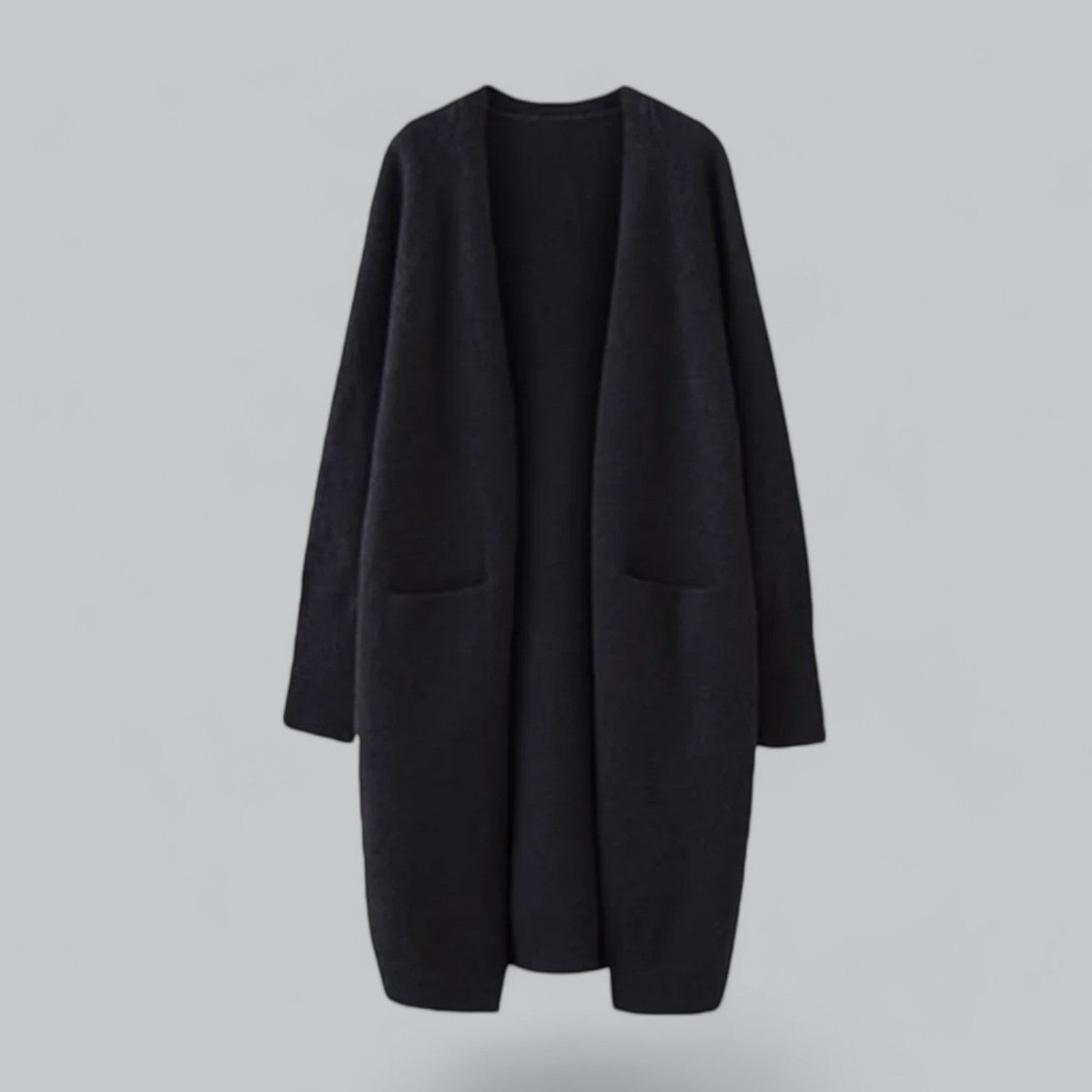 Women's Oversized Knit Cardigan Open-Front Long Sleeve Relaxed Casual