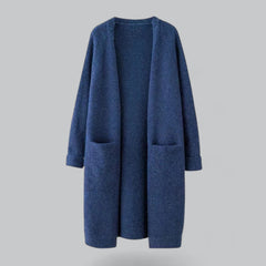 Women's Oversized Knit Cardigan Open-Front Long Sleeve Relaxed Casual