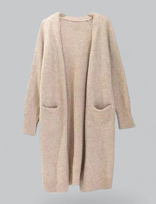 Women's Oversized Knit Cardigan Open-Front Long Sleeve Relaxed Casual