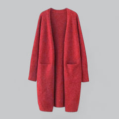 Women's Oversized Knit Cardigan Open-Front Long Sleeve Relaxed Casual