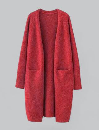 Women's Oversized Knit Cardigan Open-Front Long Sleeve Relaxed Casual