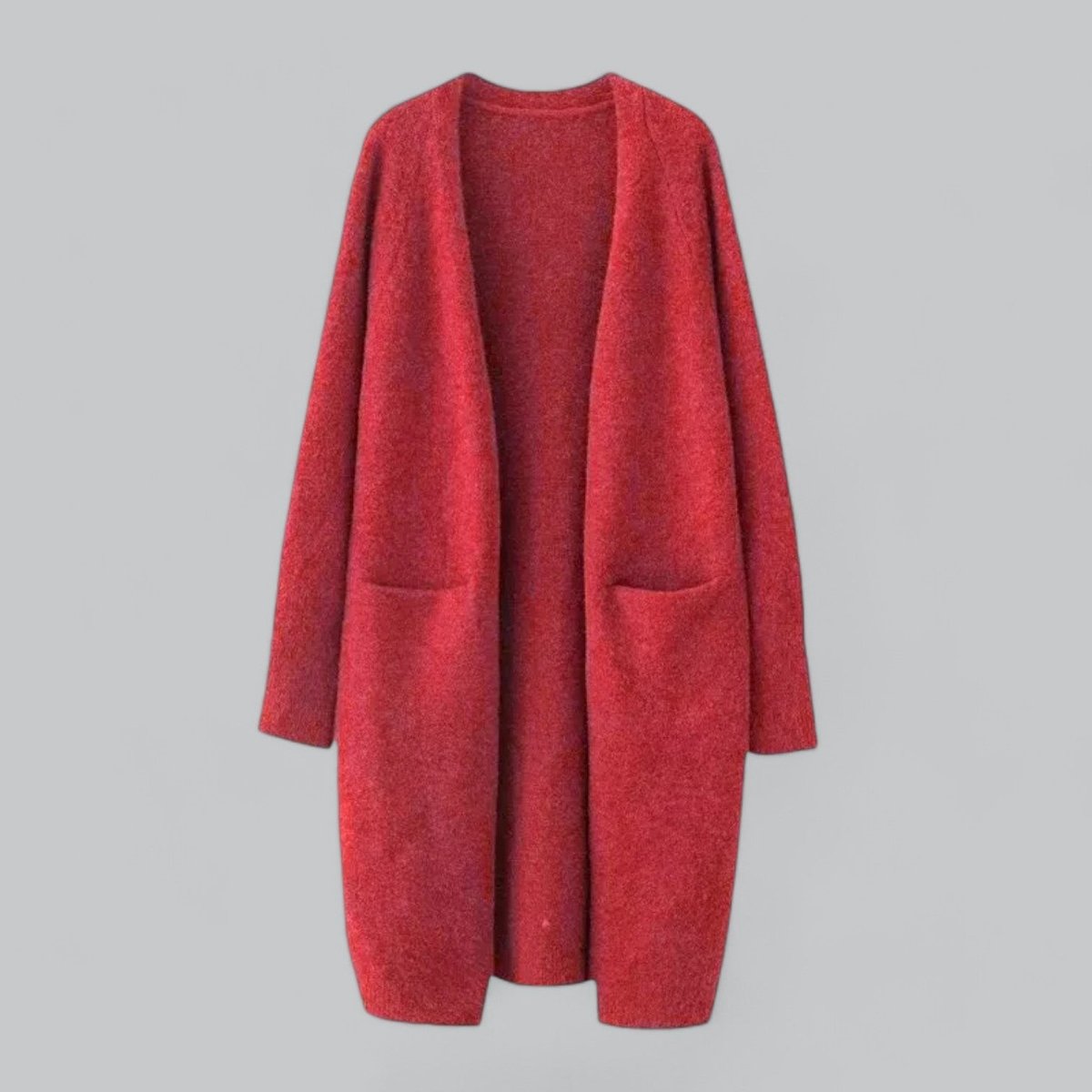 Women's Oversized Knit Cardigan Open-Front Long Sleeve Relaxed Casual