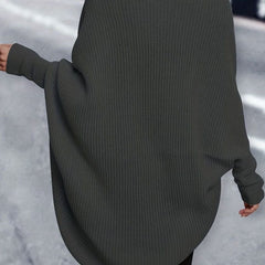 Women's Oversized Longline Cardigan Open-Front Knit Casual Layering