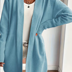 Women's Relaxed Open-Front Cardigan Sweater Long Sleeve Casual Layering