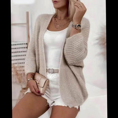 Women's Relaxed Open-Front Cardigan Sweater Lightweight Layering Casual Everyday