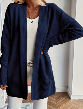 Women's Relaxed Open-Front Cardigan Sweater Long Sleeve Casual Layering