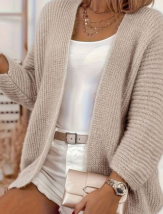 Women's Relaxed Open-Front Cardigan Sweater Lightweight Layering Casual Everyday