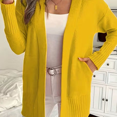 Women's Relaxed Open-Front Cardigan Sweater Long Sleeve Casual Layering