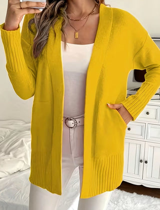 Women's Relaxed Open-Front Cardigan Sweater Long Sleeve Casual Layering