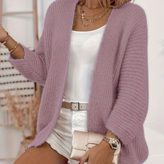 Women's Relaxed Open-Front Cardigan Sweater Lightweight Layering Casual Everyday