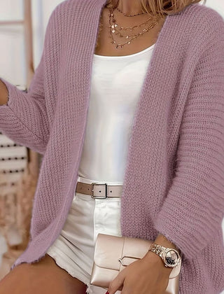 Women's Relaxed Open-Front Cardigan Sweater Lightweight Layering Casual Everyday