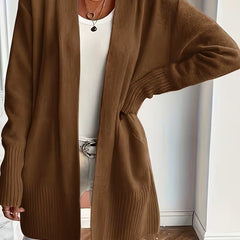 Women's Relaxed Open-Front Cardigan Sweater Long Sleeve Casual Layering