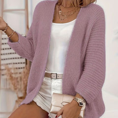 Women's Relaxed Open-Front Cardigan Sweater Lightweight Layering Casual Everyday