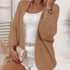 Women's Relaxed Open-Front Cardigan Sweater Lightweight Layering Casual Everyday