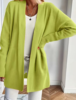 Women's Relaxed Open-Front Cardigan Sweater Long Sleeve Casual Layering