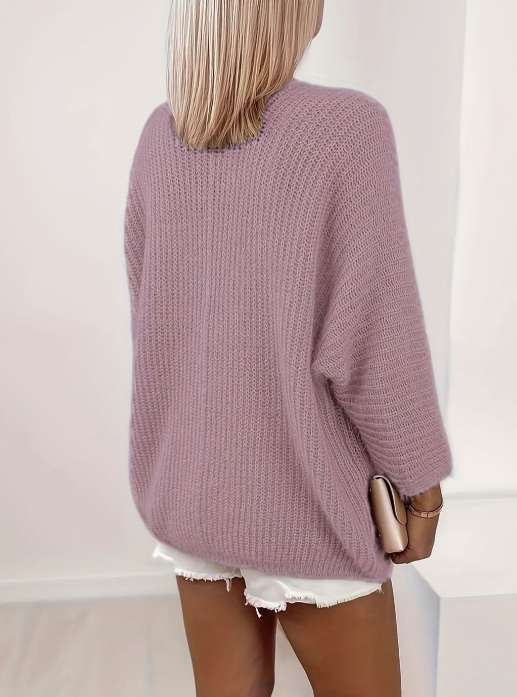 Women's Relaxed Open-Front Cardigan Sweater Lightweight Layering Casual Everyday