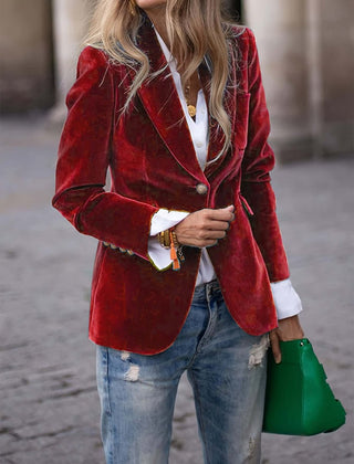 Women's Blazer Vest Jacket Single-Breasted Tailored Fit Stylish Layering