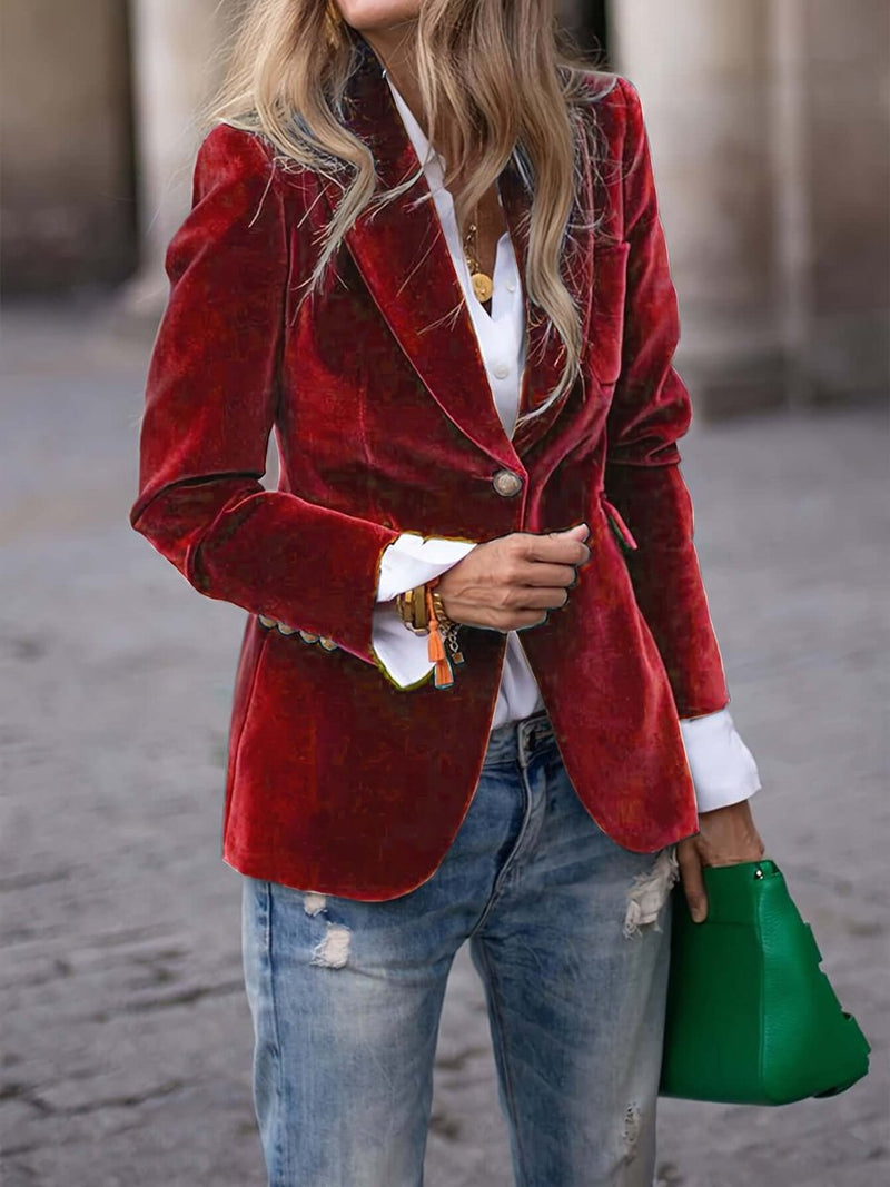 Women's Blazer Vest Jacket Single-Breasted Tailored Fit Stylish Layering