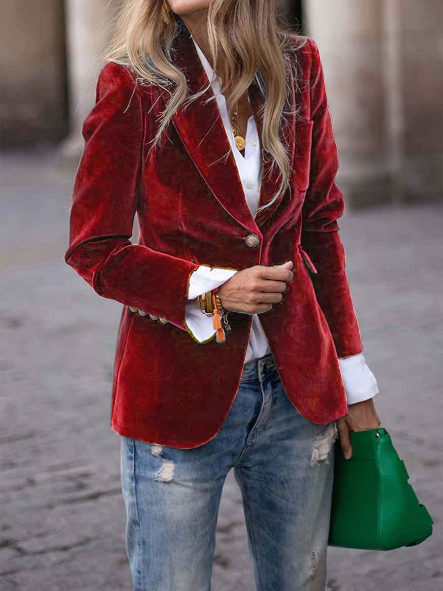 Women's Blazer Vest Jacket Single-Breasted Tailored Fit Stylish Layering