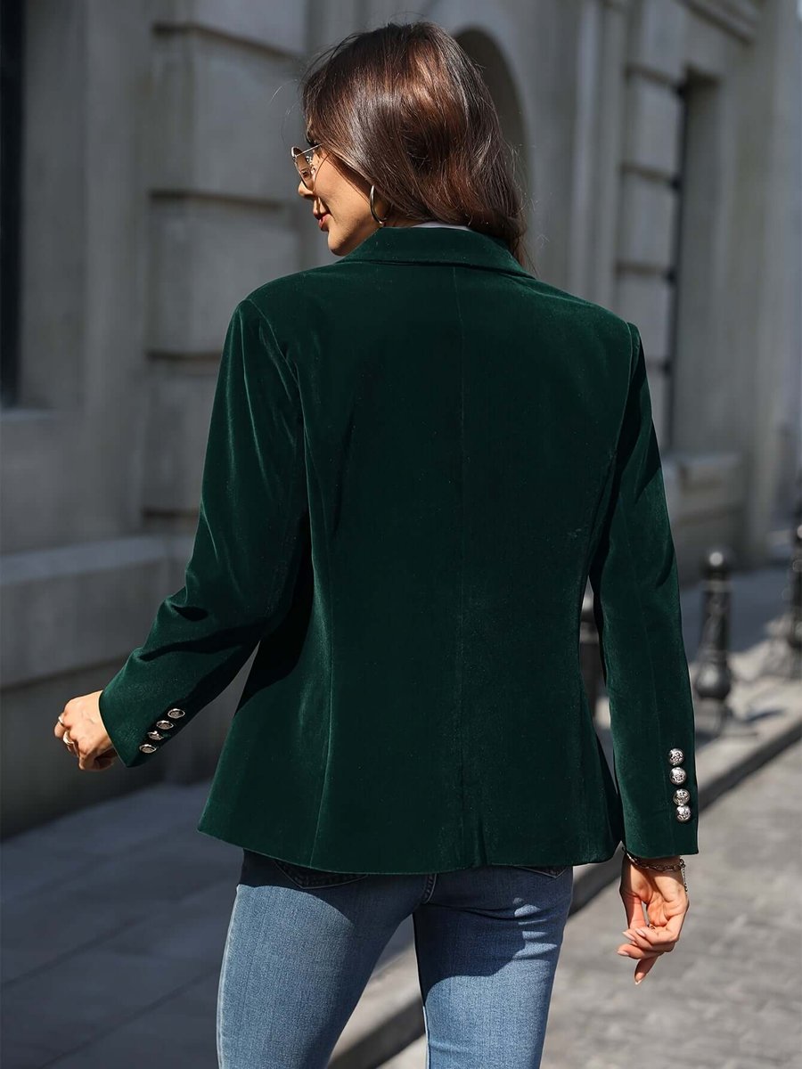 Women's Blazer Vest Jacket Single-Breasted Tailored Fit Stylish Layering
