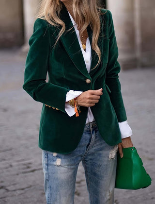 Women's Blazer Vest Jacket Single-Breasted Tailored Fit Stylish Layering