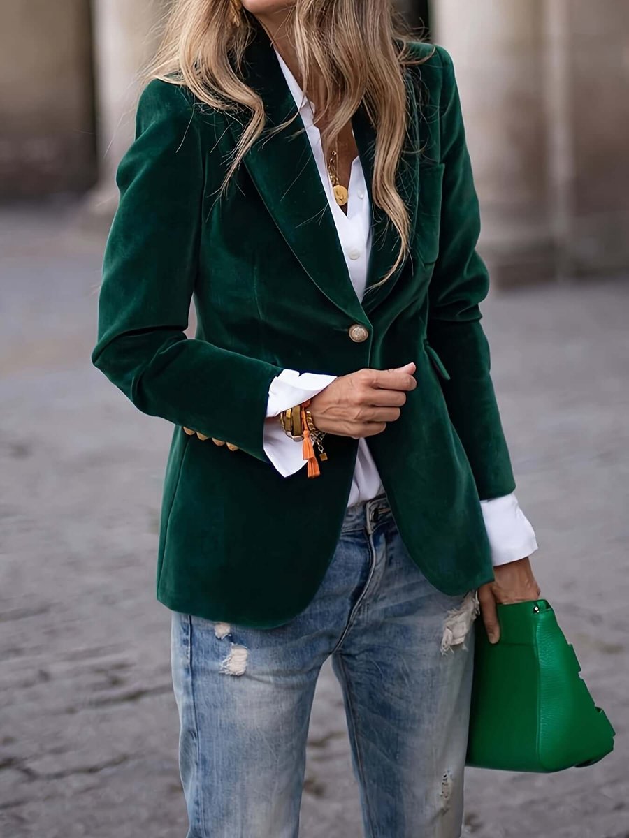 Women's Blazer Vest Jacket Single-Breasted Tailored Fit Stylish Layering
