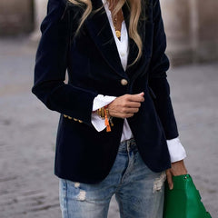 Women's Blazer Vest Jacket Single-Breasted Tailored Fit Stylish Layering