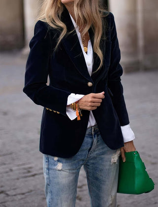 Women's Blazer Vest Jacket Single-Breasted Tailored Fit Stylish Layering