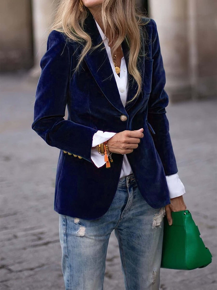 Women's Blazer Vest Jacket Single-Breasted Tailored Fit Stylish Layering