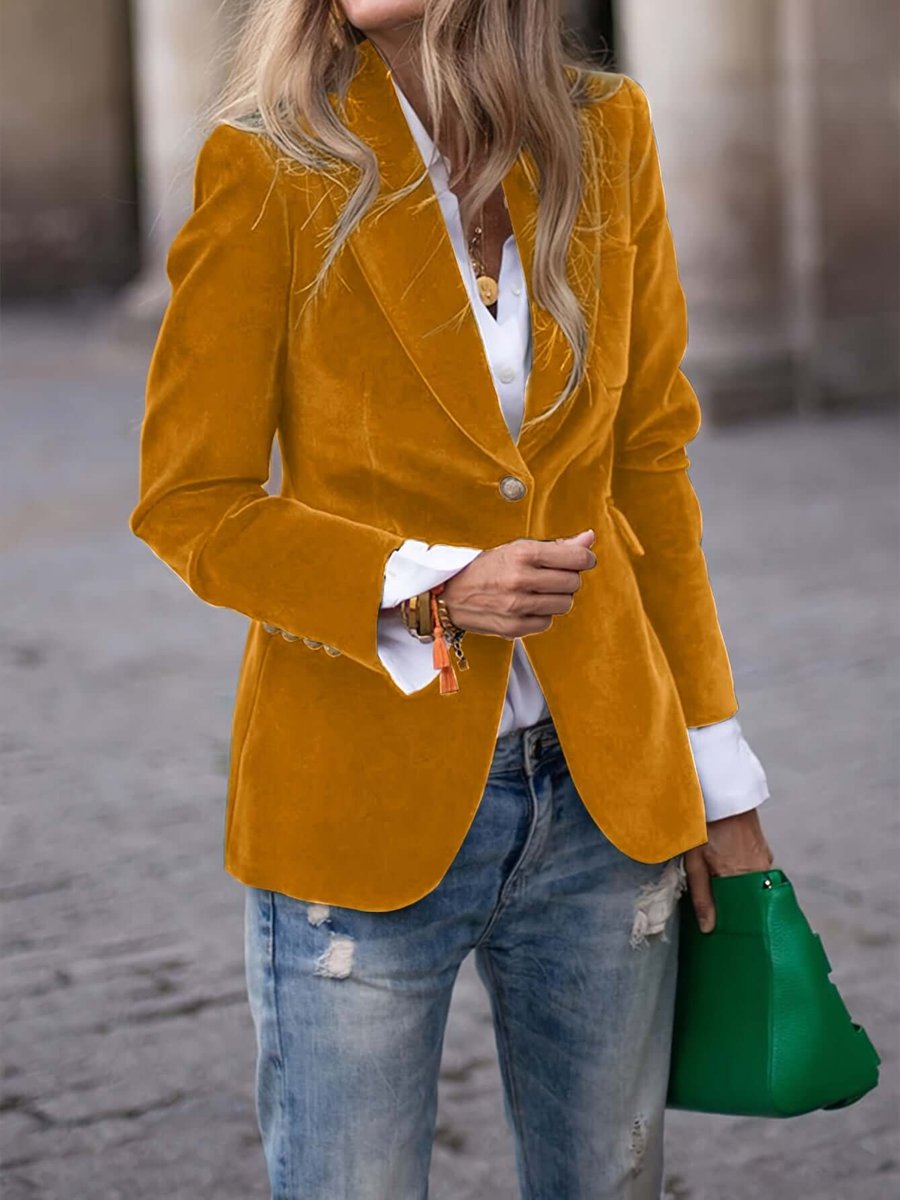 Women's Blazer Vest Jacket Single-Breasted Tailored Fit Stylish Layering