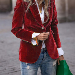 Women's Blazer Vest Jacket Single-Breasted Tailored Fit Stylish Layering