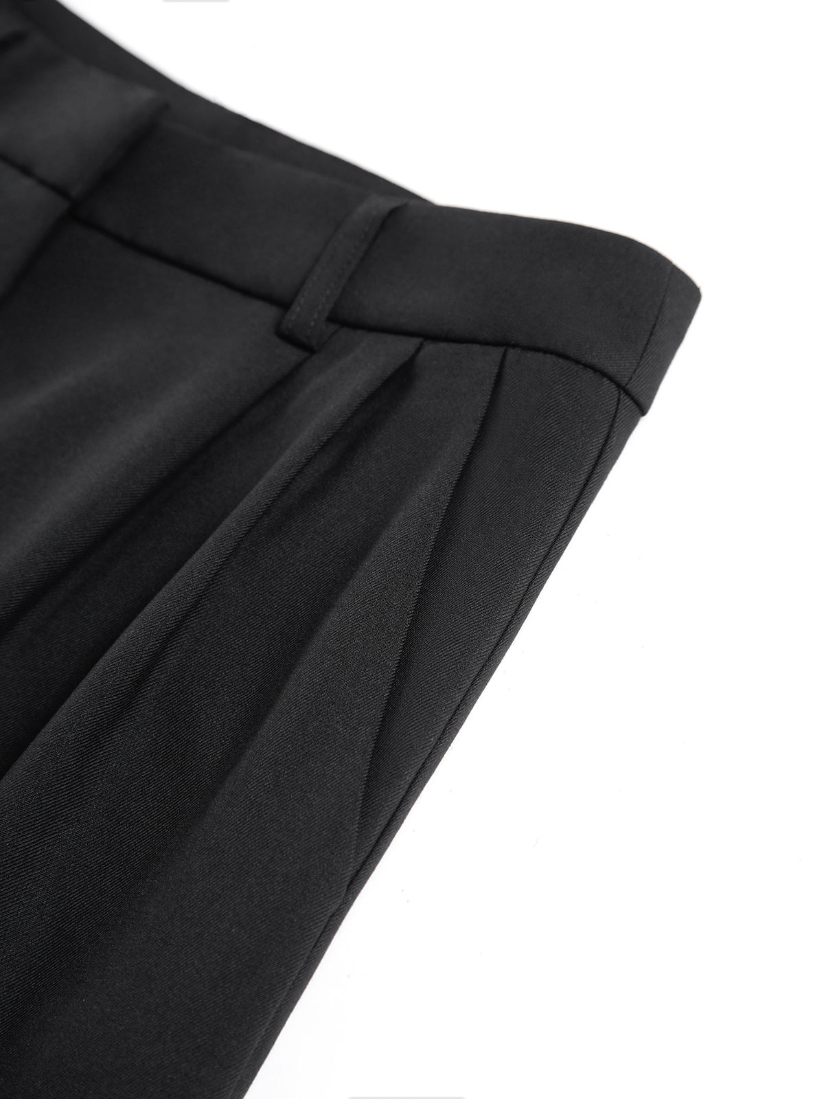 Women's Pleated Wide-Leg Pants High-Waisted Casual Everyday with Pockets